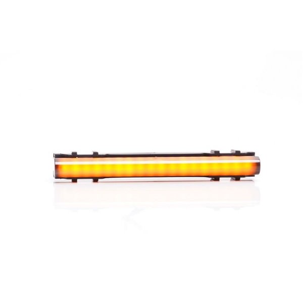 Luz LED de posición lateral ámbar W280 BLACK 125, 40cm cable, 3W