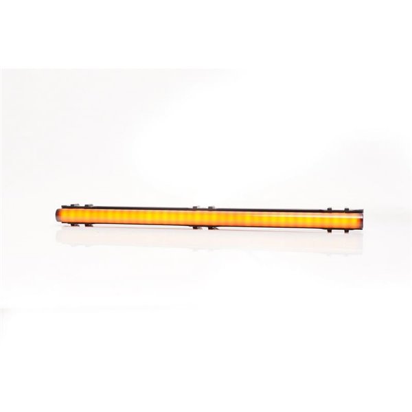 Luz LED lateral larga ámbar W280 BLACK 250, 40cm cable, 6W, R148, 250mm