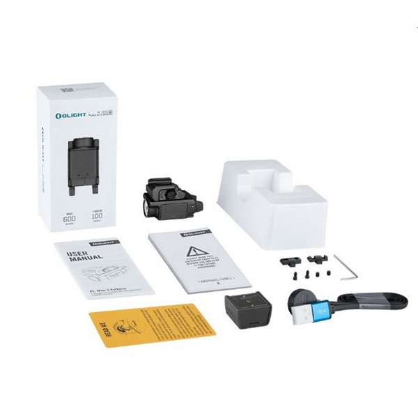 Linterna LED para arma compacta PL-MINI 3 Valkyrie 600Lm 2x1600mAh CR123A IPX6