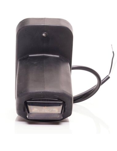 Buzina curta de LED com LED saliente com logotipo Was Black W269.3.1 Âmbar - Branco - Vermelho 12V 24V A R1 SM1