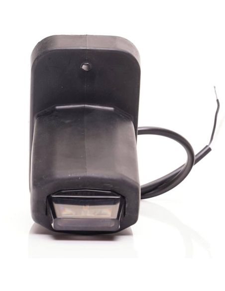 Buzina curta de LED com LED saliente com logotipo Was Black W269.3.1 Âmbar - Branco - Vermelho 12V 24V A R1 SM1