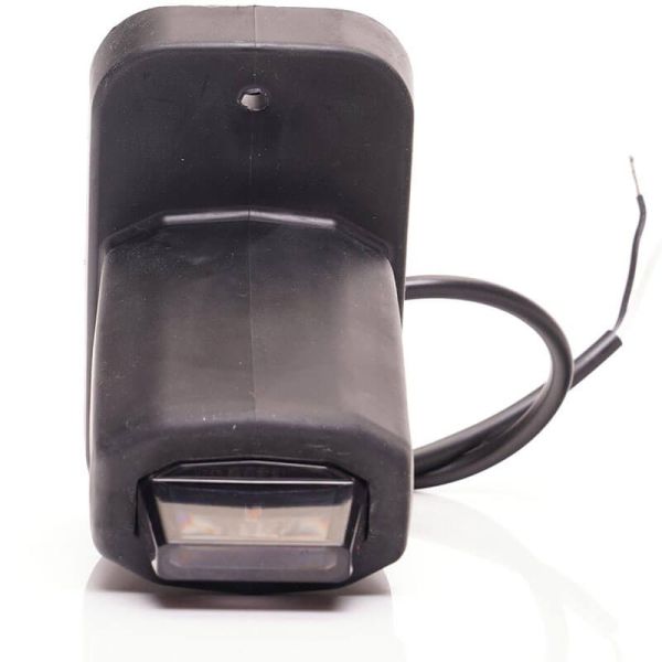 Buzina curta de LED com LED saliente com logotipo Was Black W269.3.1 Âmbar - Branco - Vermelho 12V 24V A R1 SM1