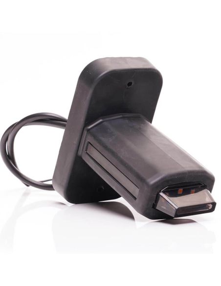 Cuerno LED corto con led sobresaliente con logo Was Black W269.3.1 Ambar - Blanco - Rojo 12V 24V A R1 SM1