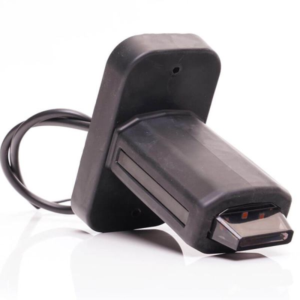 Cuerno LED corto con led sobresaliente con logo Was Black W269.3.1 Ambar - Blanco - Rojo 12V 24V A R1 SM1