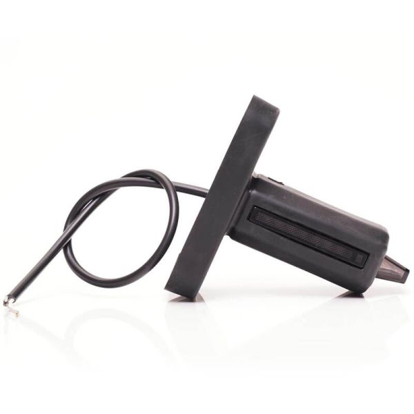 Cuerno LED corto con led sobresaliente con logo Was Black W269.3.1 Ambar - Blanco - Rojo 12V 24V A R1 SM1