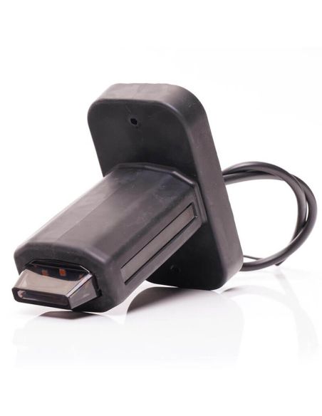 Cuerno LED corto con led sobresaliente con logo Was Black W269.3.1 Ambar - Blanco - Rojo 12V 24V A R1 SM1