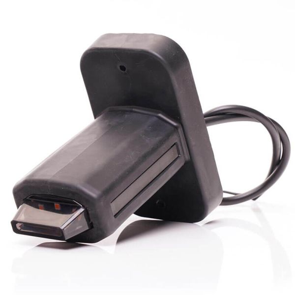 Cuerno LED corto con led sobresaliente con logo Was Black W269.3.1 Ambar - Blanco - Rojo 12V 24V A R1 SM1