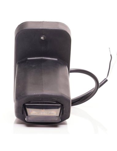 Cuerno LED corto con led sobresaliente con logo Was Black W269.3.1 Ambar - Blanco - Rojo 12V 24V A R1 SM1