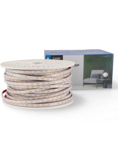 Tira LED 220V AC PROSTRIP SMD2835 12W/m IP65 – Enlazable hasta 50m | CRI90 Regulable TRIAC 2