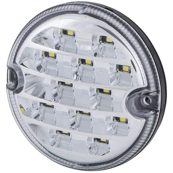 Luz de Ré LED HELLA VALUEFIT Ø95mm 12/24V – IP67 1,5W – Montagem Traseira - AR - 2ZR 357 028-041