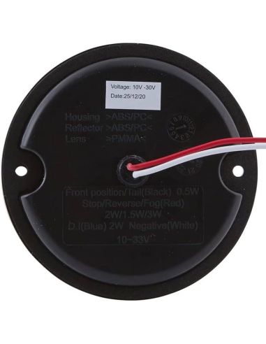 Feu arrière de recul LED HELLA VALUEFIT Ø 95 mm 12/24 V – IP67 1,5 W – Montage arrière - AR - 2ZR 357 028-041