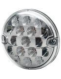Piloto Trasero LED redondo tulipa transparente 95x36mm 12/24V – Freno, Posición e Intermitente – 2SD 357 028-001 R1 S1 2a