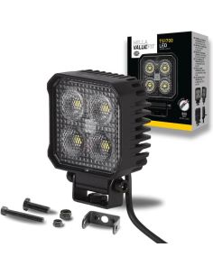 Faro de Trabajo LED cuadrado Mini Hella Value Fit TS1700 1700Lm 12V 24V con cable 1GA 357 110-002