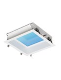 Plafón cielo azul LED empotrable BLUE SKY 30x30, 16W 4200K 1280Lm, simula claraboya, blanco