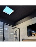 Plafón cielo azul LED empotrable BLUE SKY 30x30, 16W 4200K 1280Lm, simula claraboya, blanco