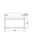 Plafón cielo azul LED empotrable BLUE SKY 60x30, 35W 4200K 29750Lm, simula claraboya, blanco