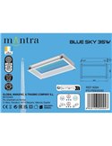 Plafón cielo azul LED empotrable BLUE SKY 60x30, 35W 4200K 29750Lm, simula claraboya, blanco