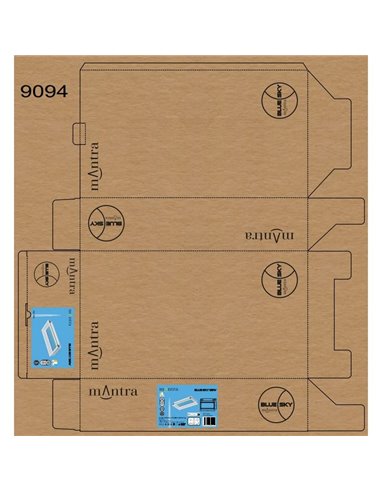 Plafonnier LED encastré BLUE SKY 60x30, 35W 4200K 29750Lm, simulant une lucarne, blanc