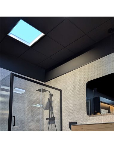 Plafonnier LED encastré BLUE SKY 60x30, 35W 4200K 29750Lm, simulant une lucarne, blanc