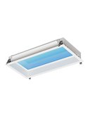 Plafón cielo azul LED empotrable BLUE SKY 60x30, 35W 4200K 29750Lm, simula claraboya, blanco