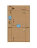 Plafón cielo azul LED empotrable BLUE SKY 60x60, 60W 4500K 4000Lm, simula claraboya, blanco