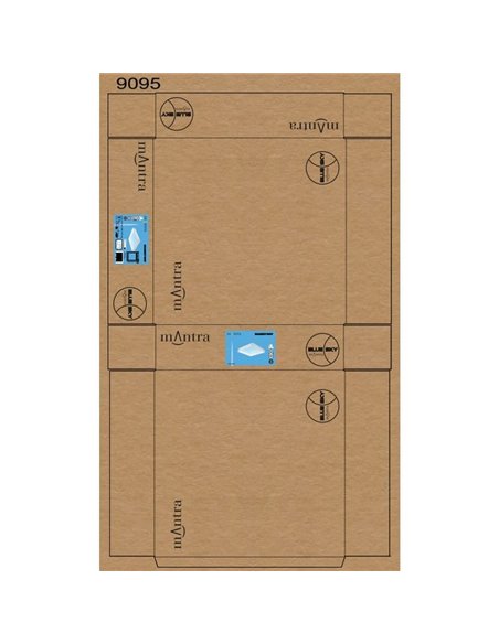 Plafonnier encastré LED Blue Sky 60x60, 60W 4500K 4000Lm, simulant une lucarne, blanc