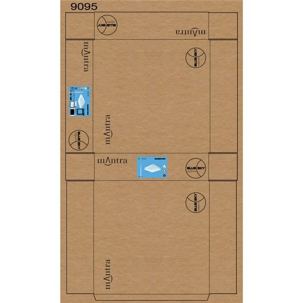 Luminária de teto embutida LED Blue Sky 60x60, 60W 4500K 4000Lm, simula claraboia, branca