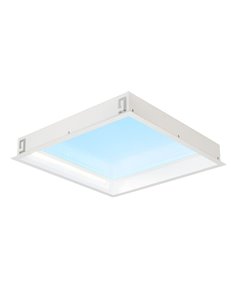 Plafón cielo azul LED empotrable BLUE SKY 60x60, 60W 4500K 4000Lm, simula claraboya, blanco