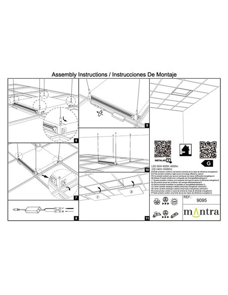 Luminária de teto embutida LED Blue Sky 60x60, 60W 4500K 4000Lm, simula claraboia, branca