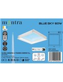 Plafón cielo azul LED empotrable BLUE SKY 60x60, 60W 4500K 4000Lm, simula claraboya, blanco