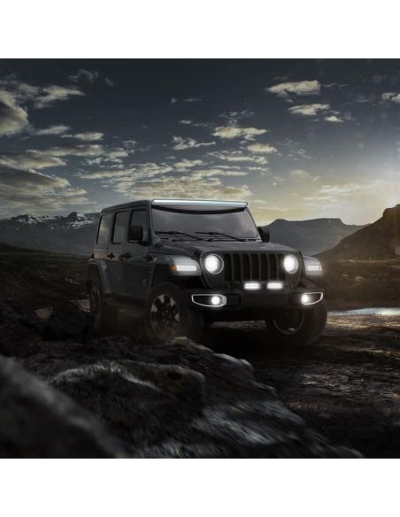 Barra LED Off-Road HELLA Black Magic Tough 20" 6000Lm 12/24V IP69K | Fina | Montagem Externa 1GJ 358 197-301