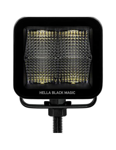 Faro LED HELLA Black Magic Cube 2.7” 12/24V 1400Lm – Kit de 2 Faros con Conector DEUTSCH