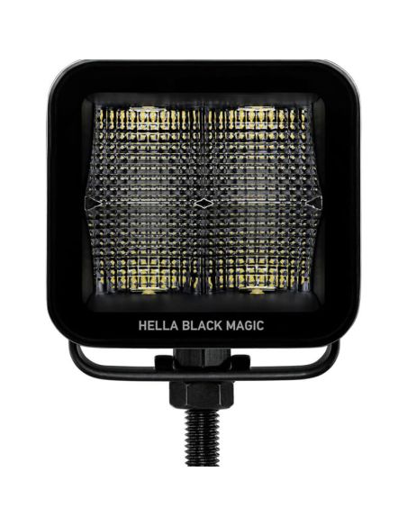 Phare LED HELLA Black Magic Cube 2,7" 12/24 V 1 400 lm – Kit de 2 phares avec connecteur DEUTSCH