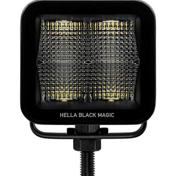 Faro LED HELLA Black Magic Cube 2.7” 12/24V 1400Lm – Kit de 2 Faros con Conector DEUTSCH