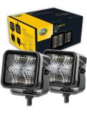 Faro LED HELLA Black Magic Cube 2.7” 12/24V 1400Lm – Kit de 2 Faros con Conector DEUTSCH