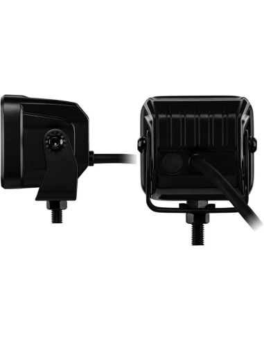 Phare LED HELLA Black Magic Cube 2,7" 12/24 V 1 400 lm – Kit de 2 phares avec connecteur DEUTSCH