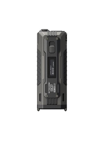 Linterna LED táctica EDC37 8000Lm OLED USB-C IP54 420m alcance con LUMIN SHIELD™