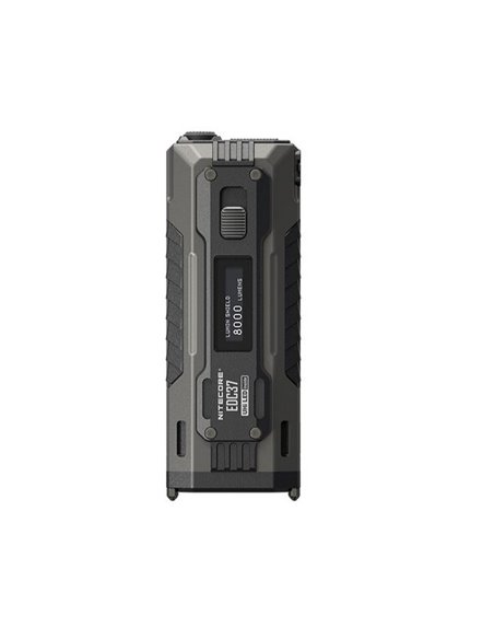Linterna LED táctica EDC37 8000Lm OLED USB-C IP54 420m alcance con LUMIN SHIELD™