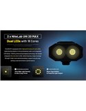 Linterna LED táctica EDC37 8000Lm OLED USB-C IP54 420m alcance con LUMIN SHIELD™