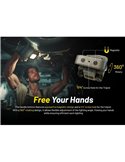 Linterna de trabajo LED portátil NITECORE NWL30 3000Lm recargable con luz roja y repelente de mosquitos IP66