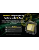 Linterna de trabajo LED portátil NITECORE NWL30 3000Lm recargable con luz roja y repelente de mosquitos IP66