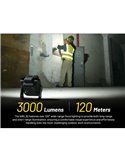 Linterna de trabajo LED portátil NITECORE NWL30 3000Lm recargable con luz roja y repelente de mosquitos IP66