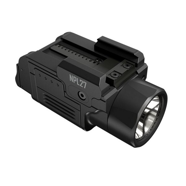 Linterna LED táctica para arma NITECORE NPL27 650Lm USB-C Recargable IPX6 montaje Glock/Picatinny