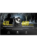 Linterna LED táctica para arma NITECORE NPL27 650Lm USB-C Recargable IPX6 montaje Glock/Picatinny