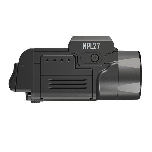 Linterna LED táctica para arma NITECORE NPL27 650Lm USB-C Recargable IPX6 montaje Glock/Picatinny