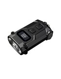 Linterna LED de llavero TINI 3 Negra 600Lm con pantalla OLED y carga USB-C compacta Negro