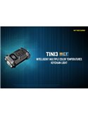 Linterna LED de llavero TINI 3 Negra 600Lm con pantalla OLED y carga USB-C compacta Negro