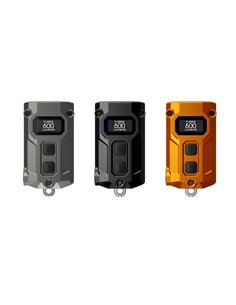 Mini linterna LED Nitecore TINI 3 600 lúmenes recargable con USB-C y pantalla digital OLED Gris 2