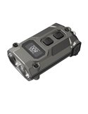 Mini linterna LED Nitecore TINI 3 600 lúmenes recargable con USB-C y pantalla digital OLED Gris