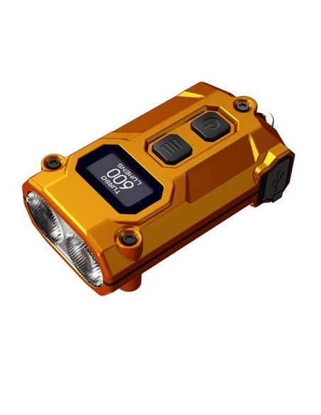 Linterna compacta LED para llavero Nitecore TINI 3 con 600Lm, USB-C y 3 temperaturas de color Bronce